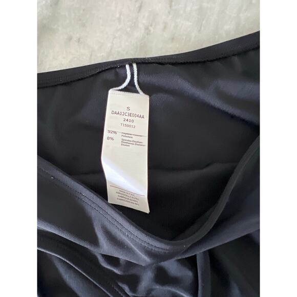 Cupshe Black Bikini Woman Size Small Halter Top Cross back - Picture 9 of 11